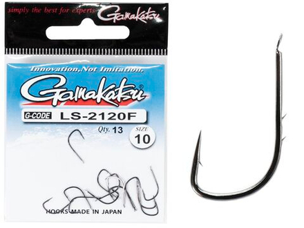 Крючки Gamakatsu LS-2120F NEW LABEL HOOKS BLACK разм. 10 13шт.