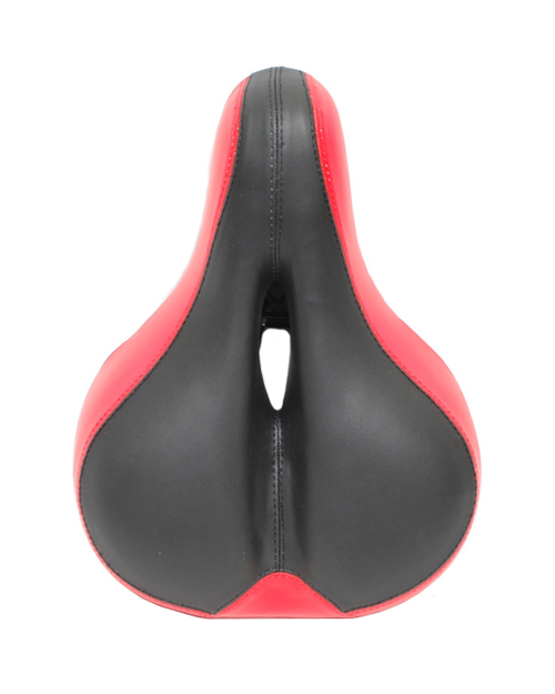 Седло комфорт 250х210мм с вентил. с замком, эластомер. черно-красное (20) HORST