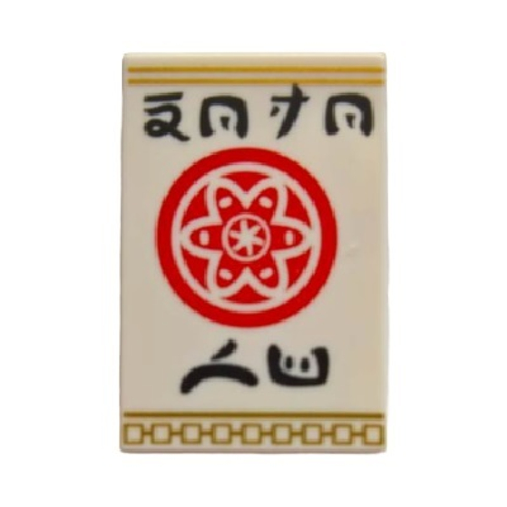 Плитка с красным кругом из лепестков 26603pb005