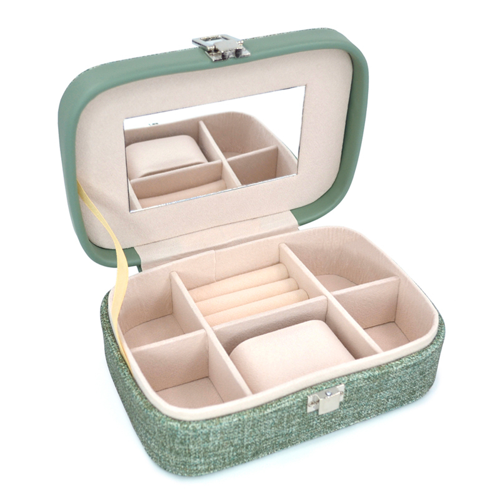 Коричневая шкатулка для украшений МОНТАНА с металлическим замком