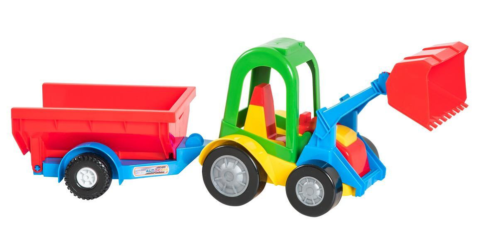 Трактор Багги с ковшом и прицепом (Тигрес)