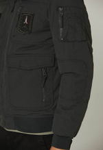 Бомбер муж. AERONAUTICA 2106 хаки нашивки