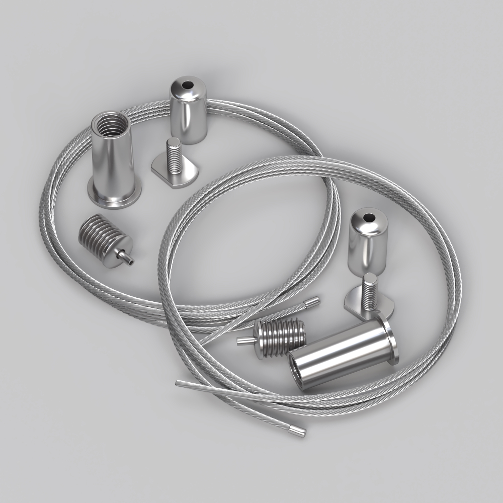 Тросовый подвес Maytoni (Серебро, 2 м), ALM-P-2000