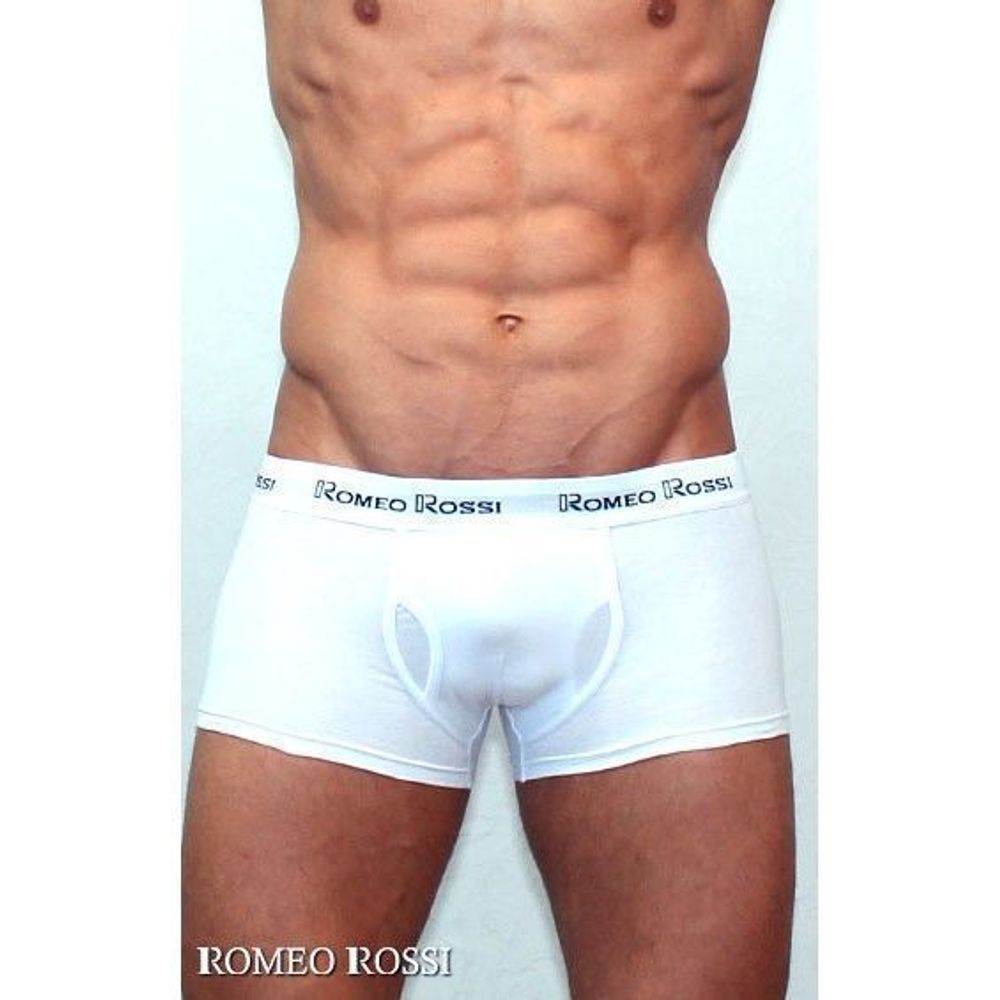 Мужские трусы хипсы белые Romeo Rossi RR365-1 Boxer Brief