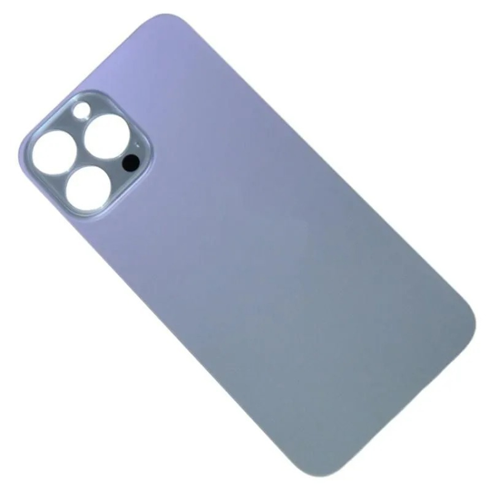 Задняя крышка для Apple iPhone 13 Pro Max Голубой (стекло, широкий вырез под камеру) - Премиум