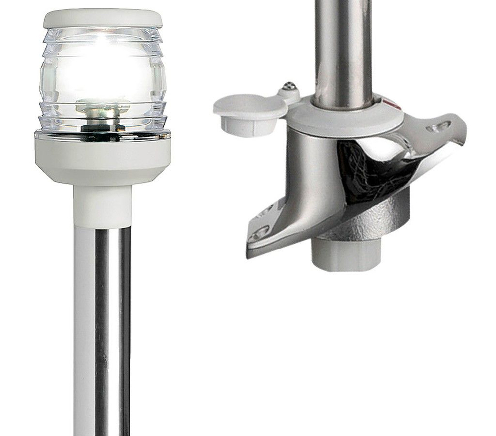 Клотиковый огонь на съемной стойке 600 мм, белый пластик (10237446)