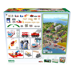 BRIO 36025 «Набор Deluxe «Пожарная служба и полиция», 38 деталей» 36025 — фото 3