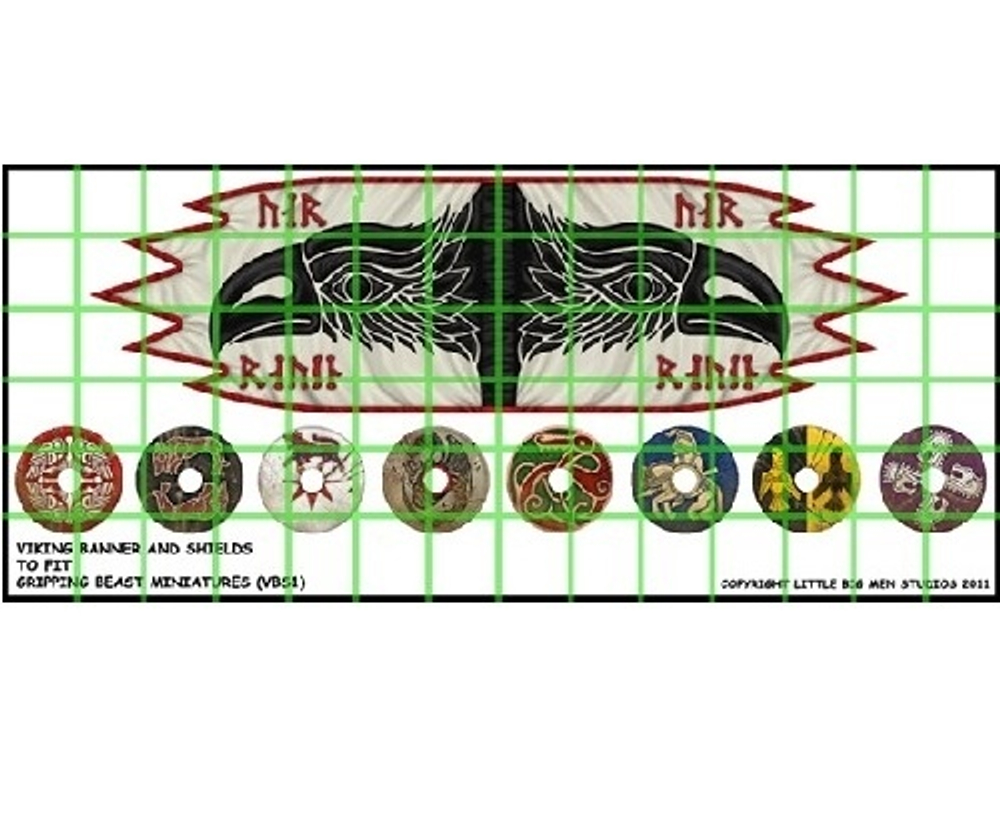 LBMS SAGA003   Viking  Banner and Shields