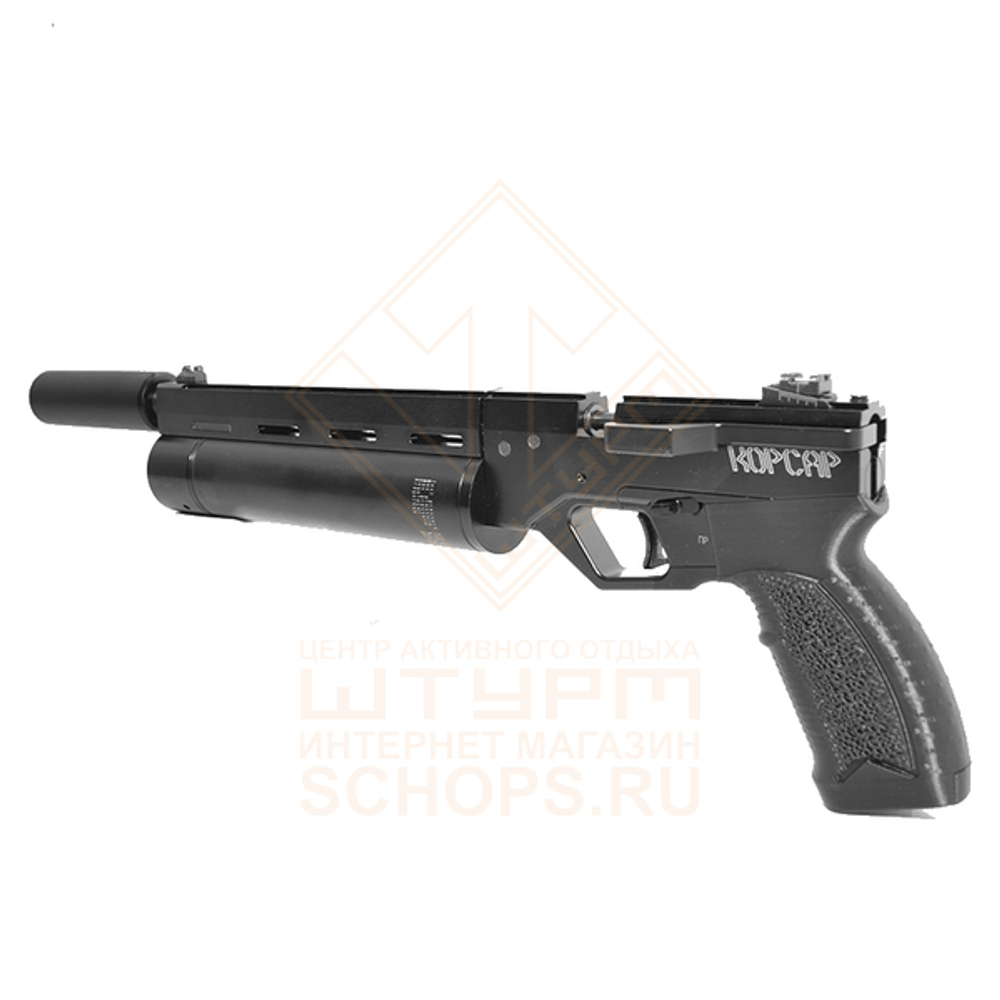 Пистолет пневматический Krugergun Корсар PCP, 180 мм. cal 4.5. Black