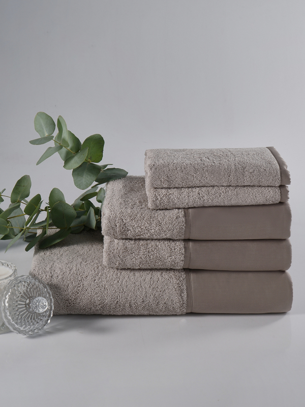 Набор полотенец 3шт Claire Batiste Atelier Brise серо-бежевый