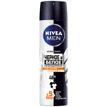 Дезодорант-антиперспирант спрей Nivea Men Черное и Белое Extra 150мл