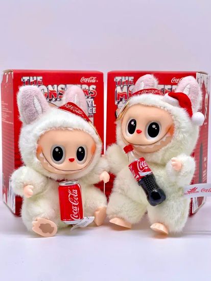 Мягкая игрушка сюрприз " Лабубу" с Колой в пакете и картон.упаковке, 17 см