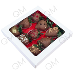 Коробка для клубники в шоколаде 200*200*40 мм (белая), 50шт