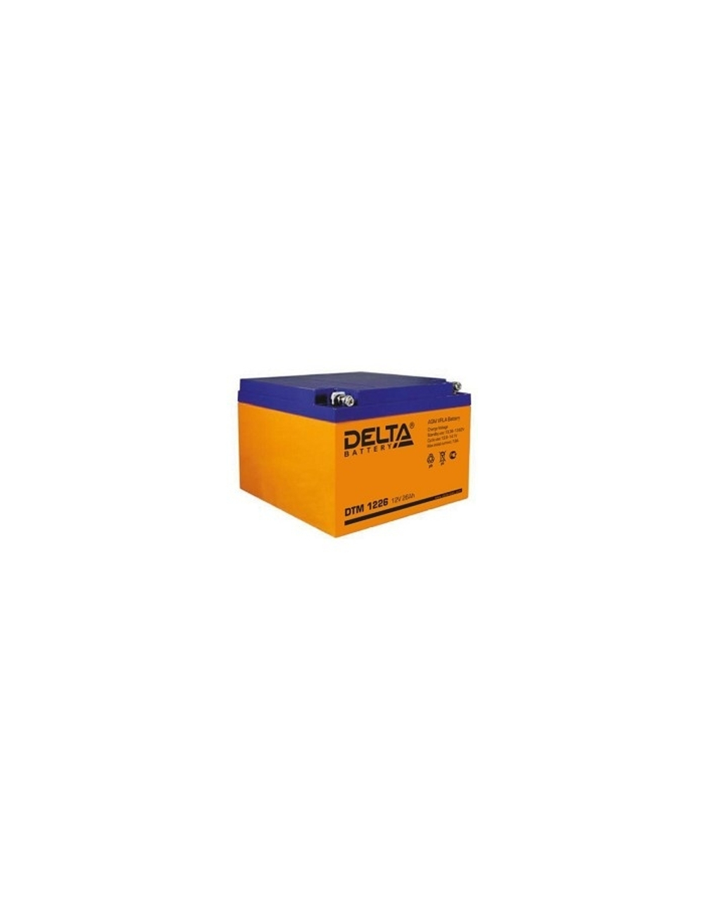 Delta DTM 1226 (26А\ч, 12В) свинцово- кислотный аккумулятор