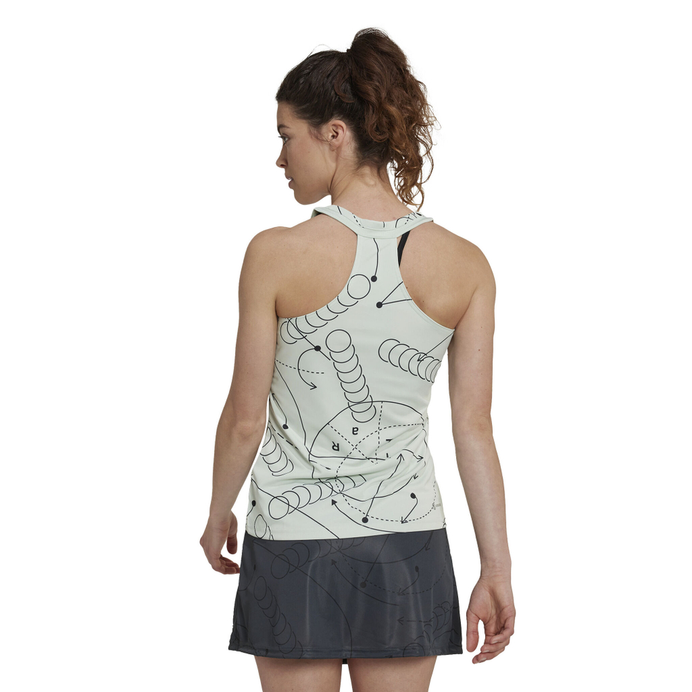Женская теннисная майка adidas Club Graphic Tank Top Women - Light Green
