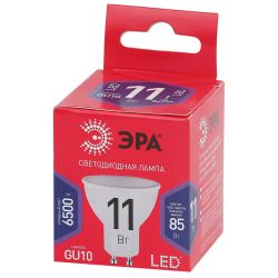 Лампа светодиодная ЭРА RED LINE LED MR16-11W-865-GU10 R 11Вт софит холодный дневной свет GU10
