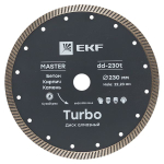 Диск алмазный Turbo (230x22.23 мм) EKF Master