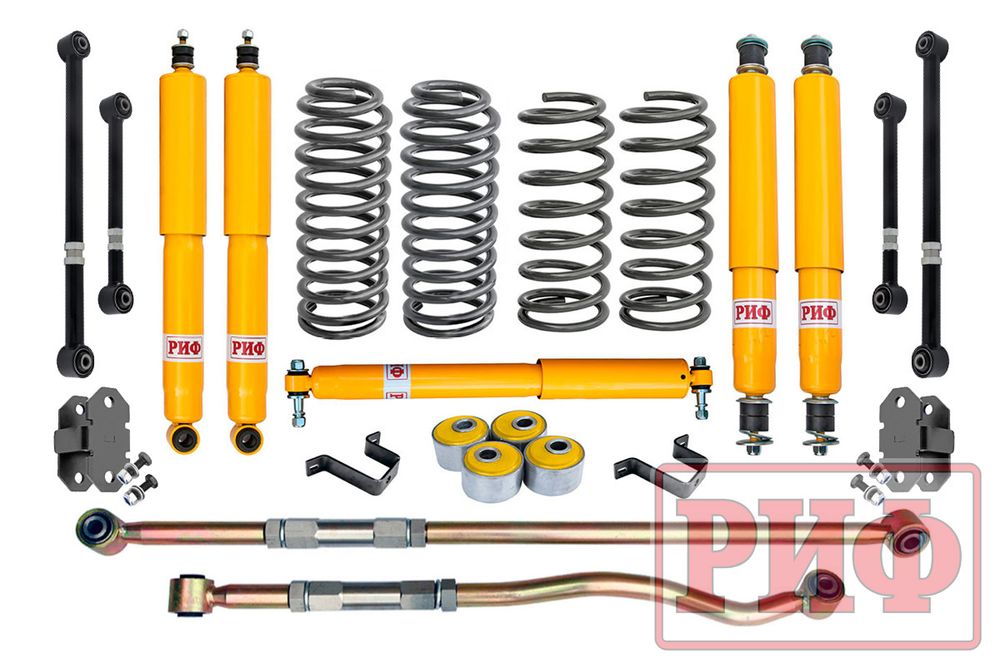 Лифт-комплект Toyota Land Cruiser 80/105 100 мм жесткий РИФ Лифт-комплект Toyota Land Cruiser 80/105 100 мм жесткий РИФ