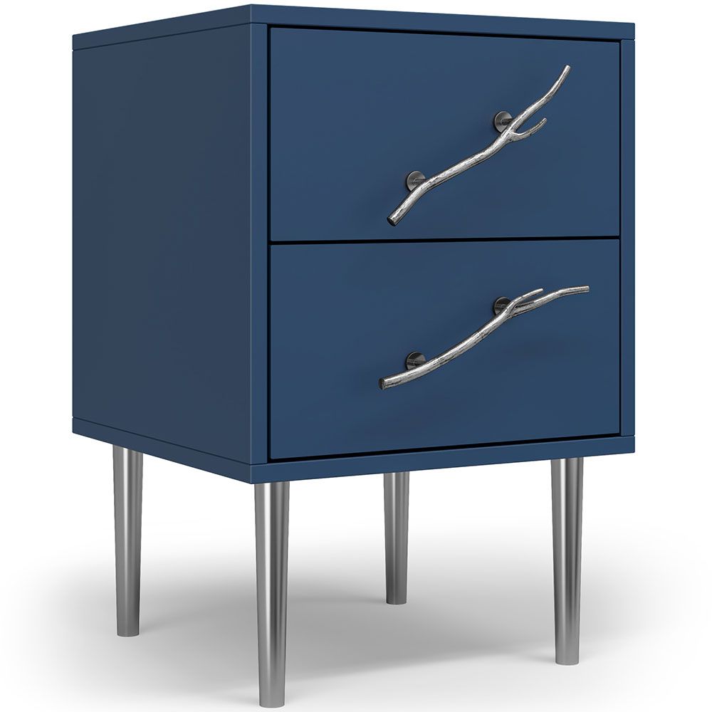 Тумба Арт Колор matte Стайл Сильвер Королевский синий матовый