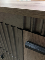 Комод с ножками Ольга-3 Дуб делано серый/сиьвер Пэлас