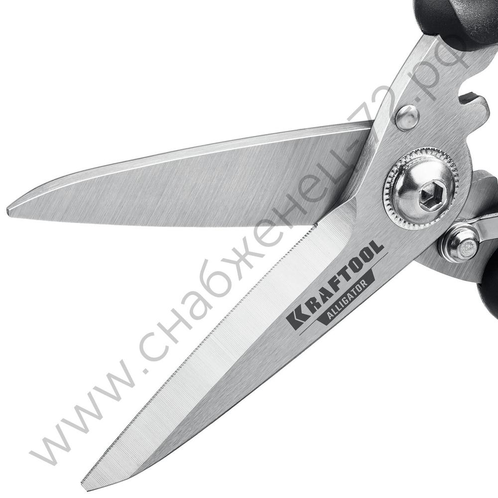 KRAFTOOL ALLIGATOR 200 мм, Многофункциональные прямые технические ножницы (23201)