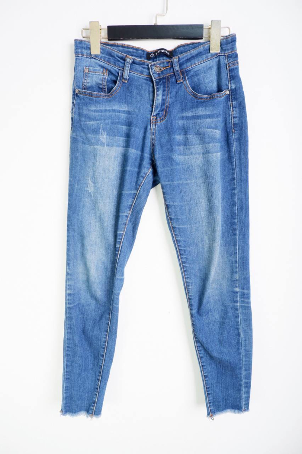 Джинсы практичные и удобные, маркировка 17, визуально на 42 размер