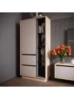 Шкаф-пенал напольный с полками Кашемир 72х32х150