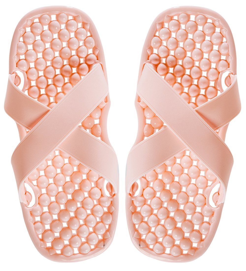 GAEM Home MSG-09/01-M Массажные тапочки персиковые, длина 24,5см