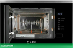 Микроволновая печь Lex Bimo 20.01 INOX нержавеющая сталь/черный (CHVE000002)