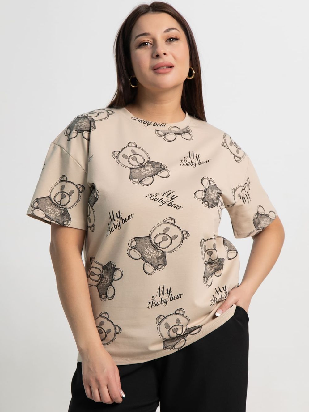 Футболка Бриса (бежевая) Б15372-20М LT Collection