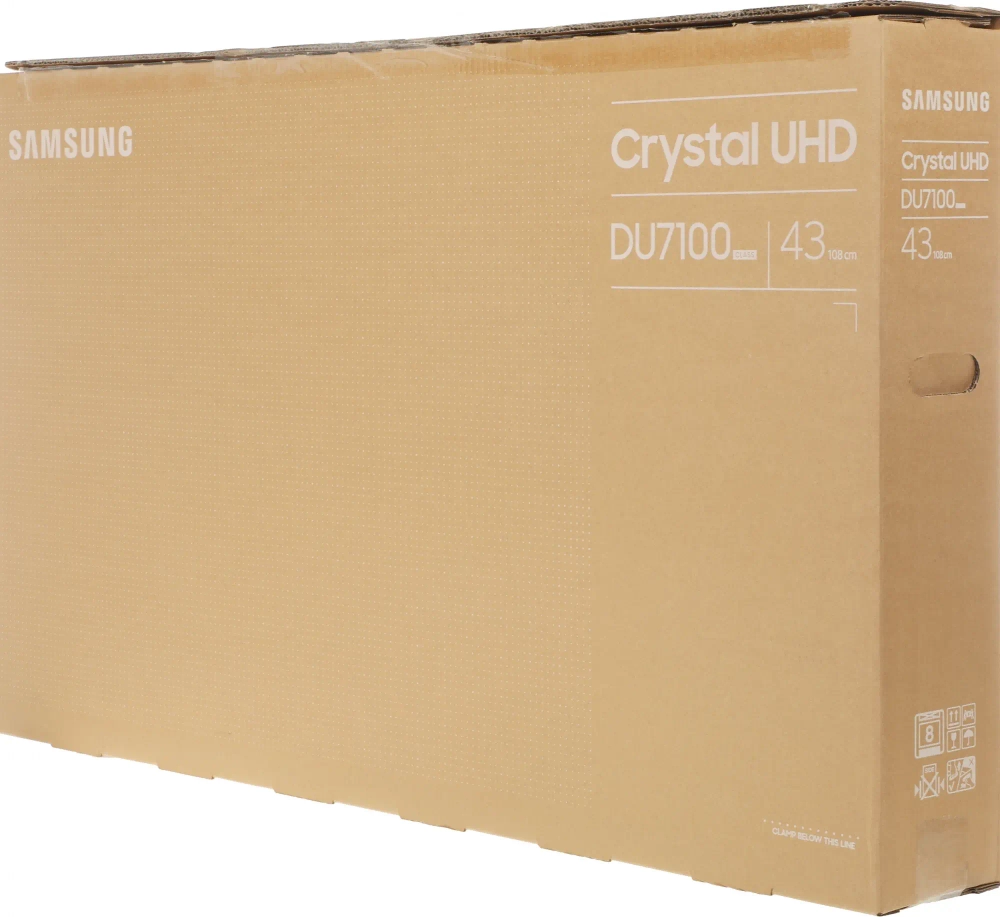 Телевизор LED Samsung 43" UE43DU7100UXRU Series 7 черный 4K Ultra HD 60Hz DVB-T2 DVB-C DVB-S2 USB WiFi Smart TV