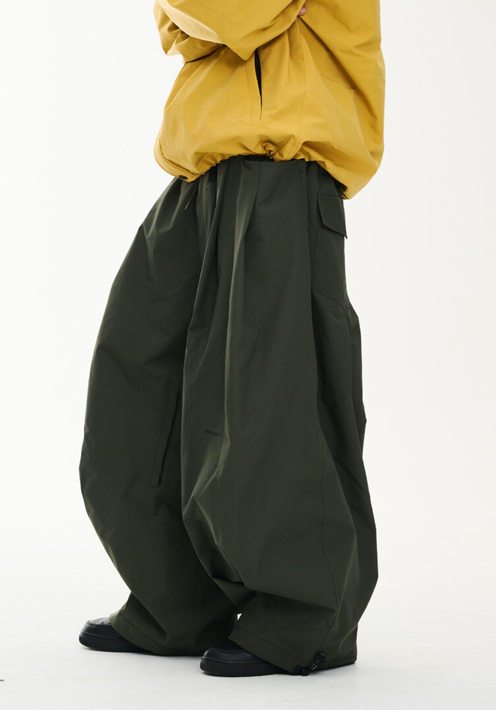 Штаны BSRabbit BS LOGO NEW SUPER WIDE VENTILATION PANTS DARK KHAKI