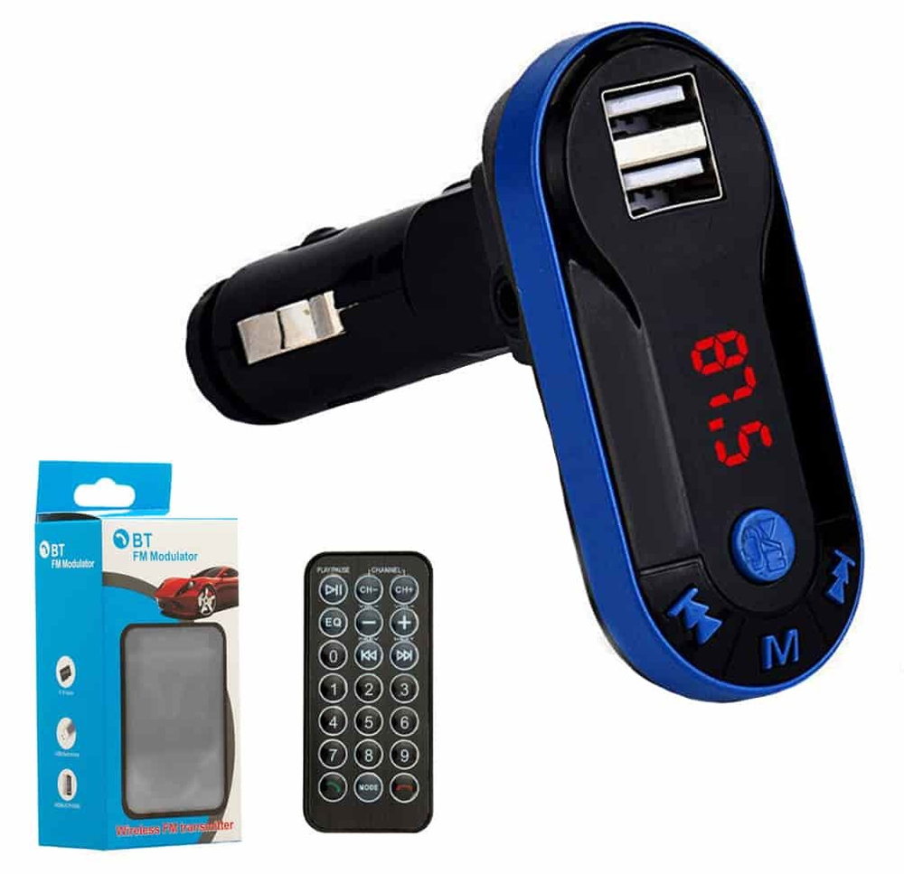 Автомобильный FM-трансмиттер i9 Bluetooth (черный)