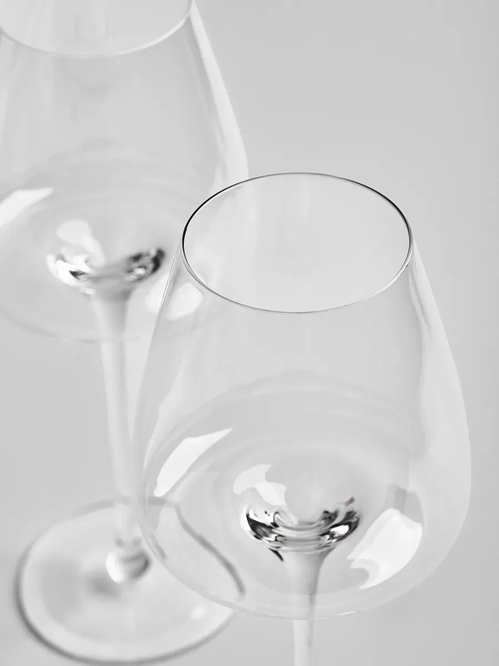 Набор бокалов для вина на длинной ножке 2 шт 430 мл