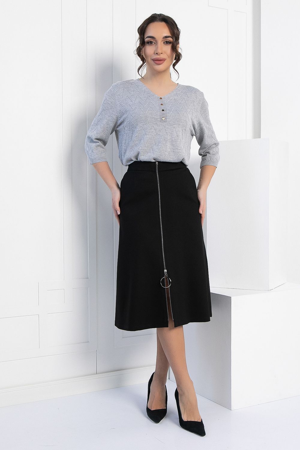 Юбка Грэйс (черная) Ю12336-2 LT Collection