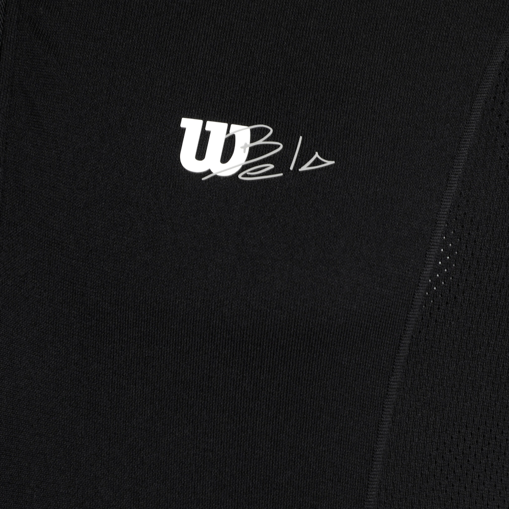 Мужское теннисное поло Wilson Series Seamless Polo Men - Black, White