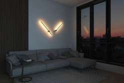 DK5012-SG Бра 800 мм, 3000К, IP20,7 Вт, матовое золото