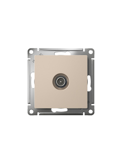Розетка телевизионная проходная TV AtlasDesign 4дБ механизм песочн. SE ATN001292