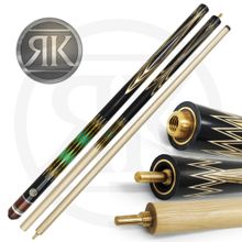 Кий 3-х составной Алмаз, черный граб/белый граб/ясень, 5-запилов