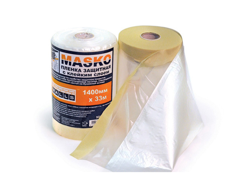 Пленка защитная с клейким слоем MASKO 1100мм х 33м 4WALLS/30 SDC011T