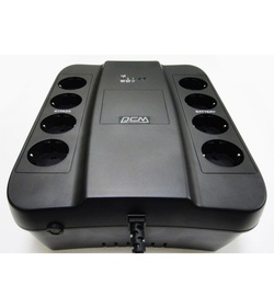 Powercom Back-UPS SPIDER, Line-Interactive, 650VA/390W, Tower, 8xSchuko outlets (4 surge & 4 batt), USB (688275)