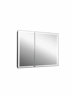 Зеркальный шкаф с подсветкой Art&Max TECHNO AM-Tec-1000-800-2D-F-Nero