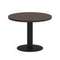 First Стол журнальный круглый KSJ-1 Венге Цаво/Металл Черный 600*600*450