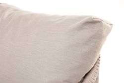 "Верона" лаунж-зона 5-местная плетеная из роупа (веревки), каркас алюминиевый белый, роуп бежевый