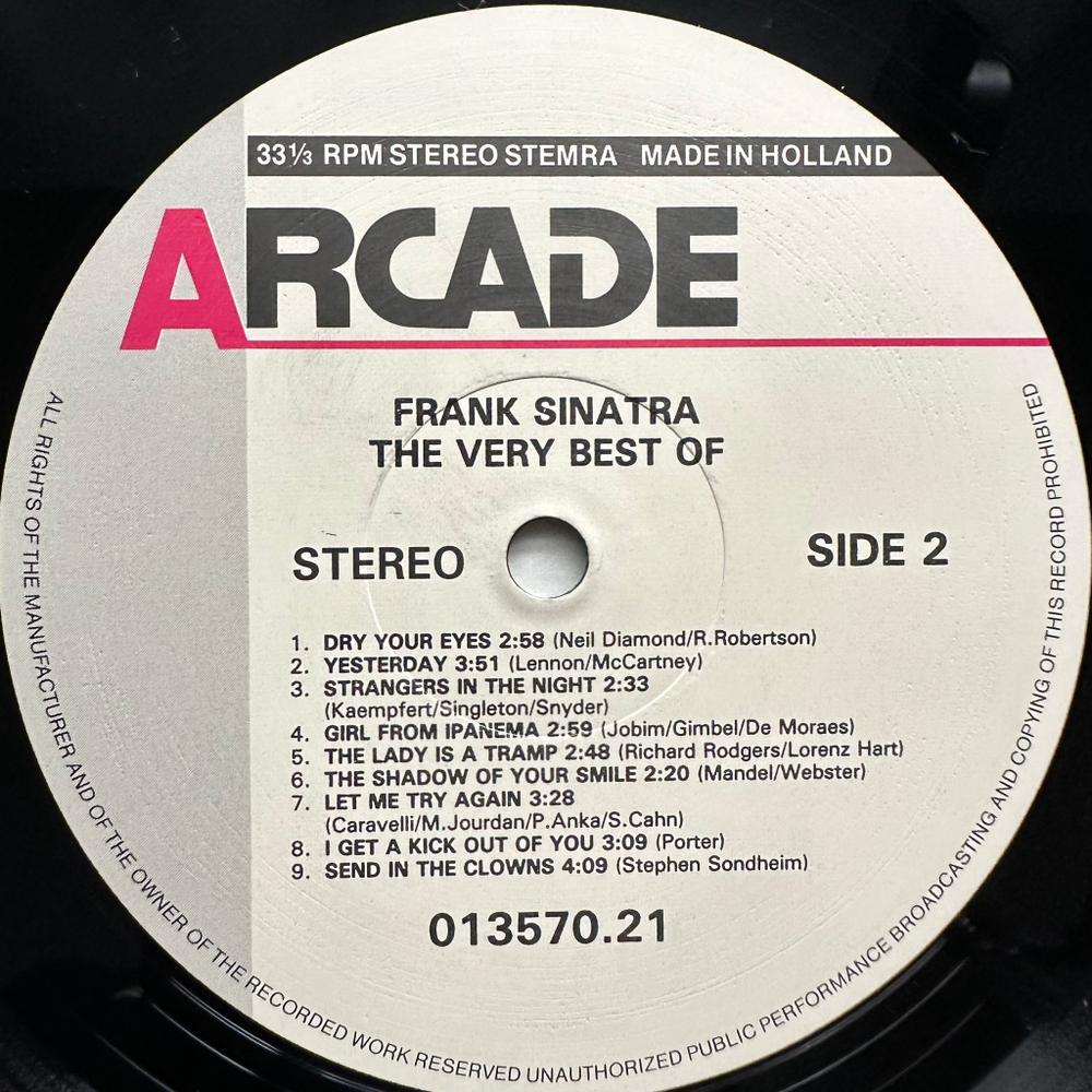 Frank Sinatra ‎– The Very Best Of Frank Sinatra The Voice (Голландия 1988г.)