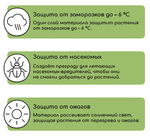 Материал укрывной, 5 × 1,6 м, плотность 60 г/м², с УФ-стабилизатором, белый
