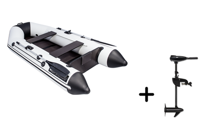 Аква-2800 СК серая/черная + BST 36 L (комплект лодка + электромотор)