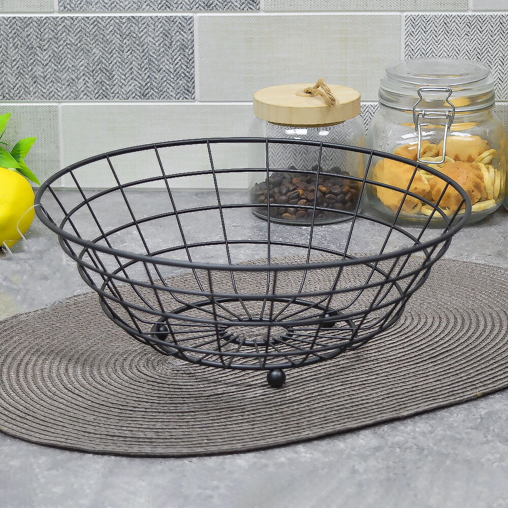 Фруктовница металлическая 28*10см, 7379