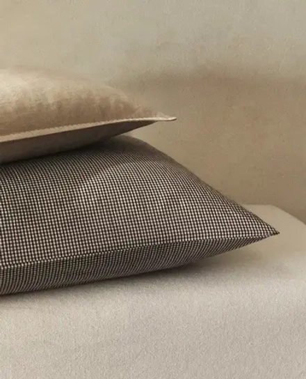 ZARA HOME НАВОЛОЧКА ИЗ ХЛОПКА С ТКАНЫМ УЗОРОМ, ЭКРЮ