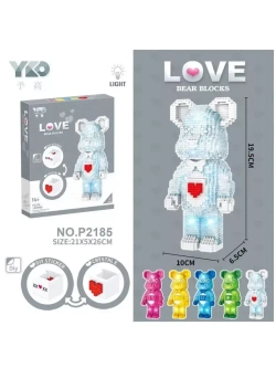 Конструктор Белый мишка из миниблоков 1469 деталей